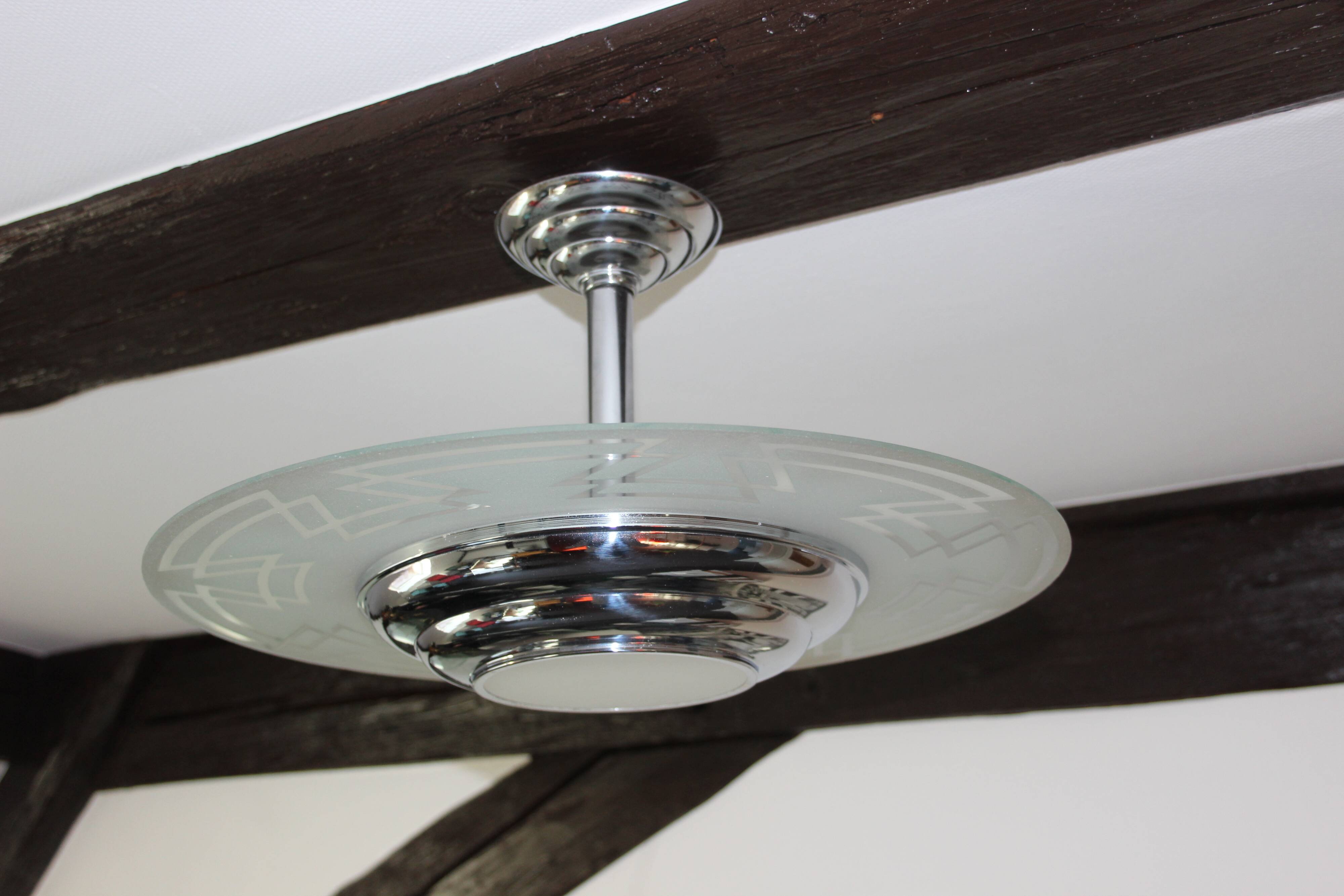 Art Deco ceiling chandelier