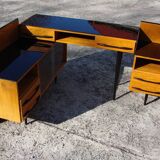 Stylish desk and cupboard set from the 1970s/80s - Design M. Pozar, UP Zavo