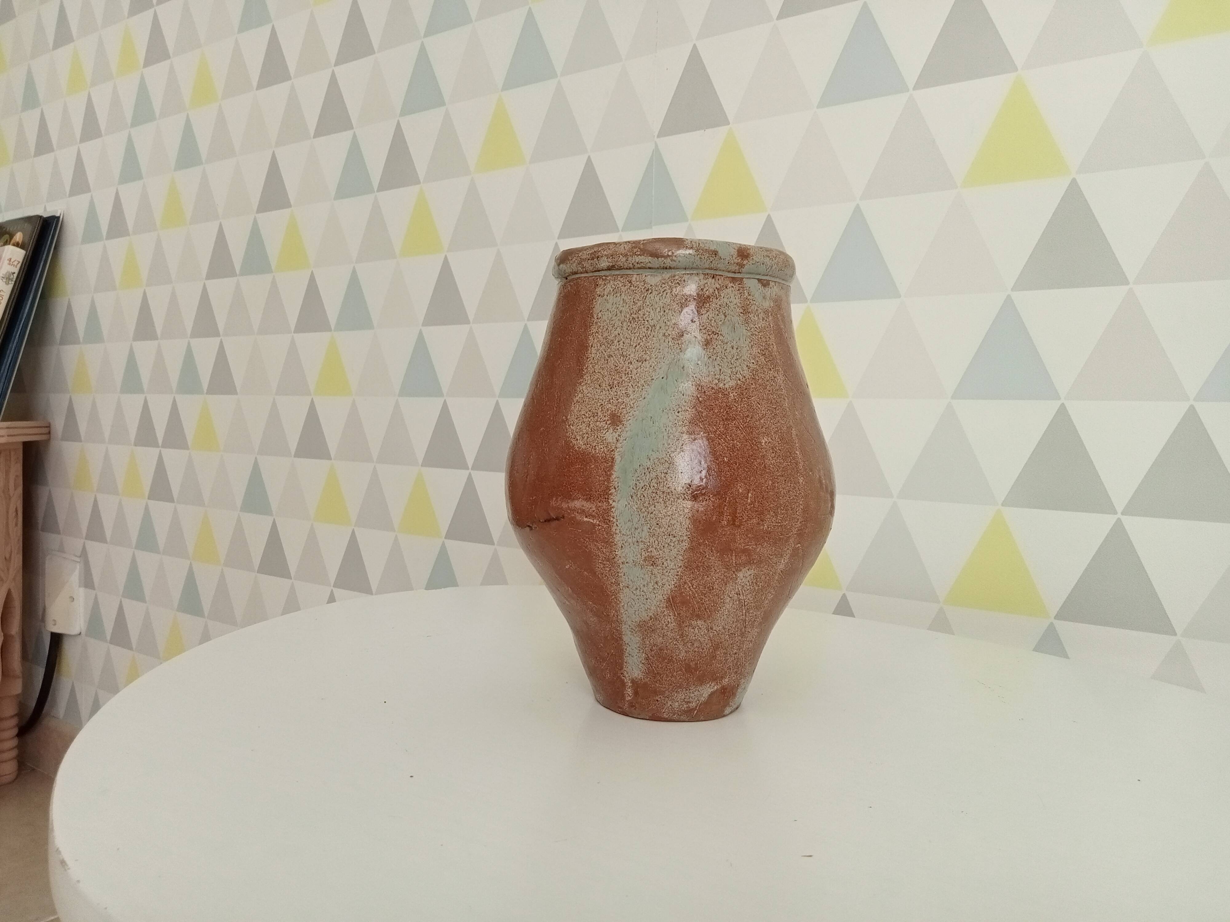 Glazed stoneware vase from the 70s