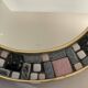 Vintage oval ceramic mirror