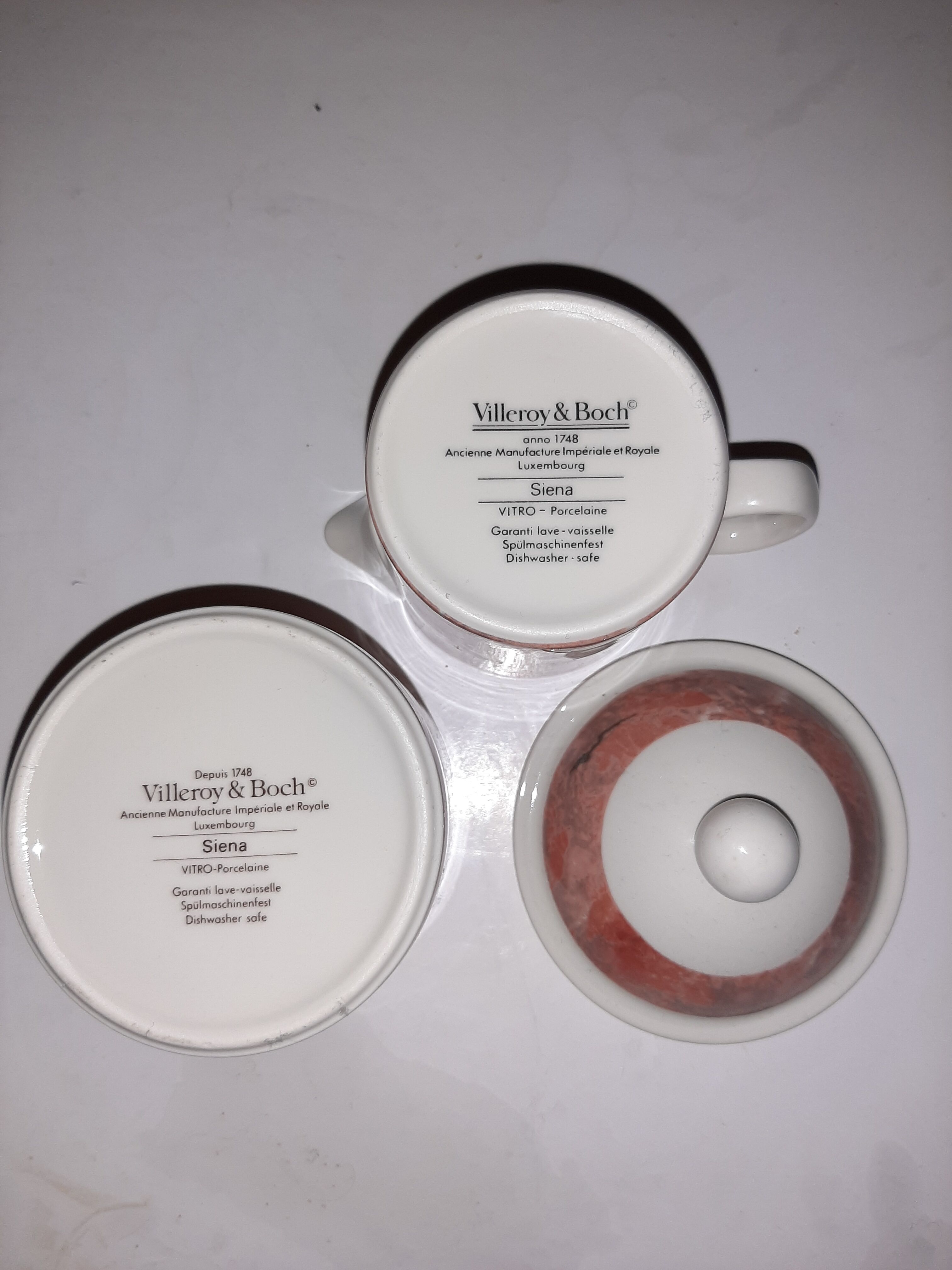 Villeroy and Boch 'Siena' sugar and creamer coffee maker