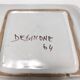 Set of Six Vintage Square Hand-Crafted Earthenware Plates by De Simone, Italy