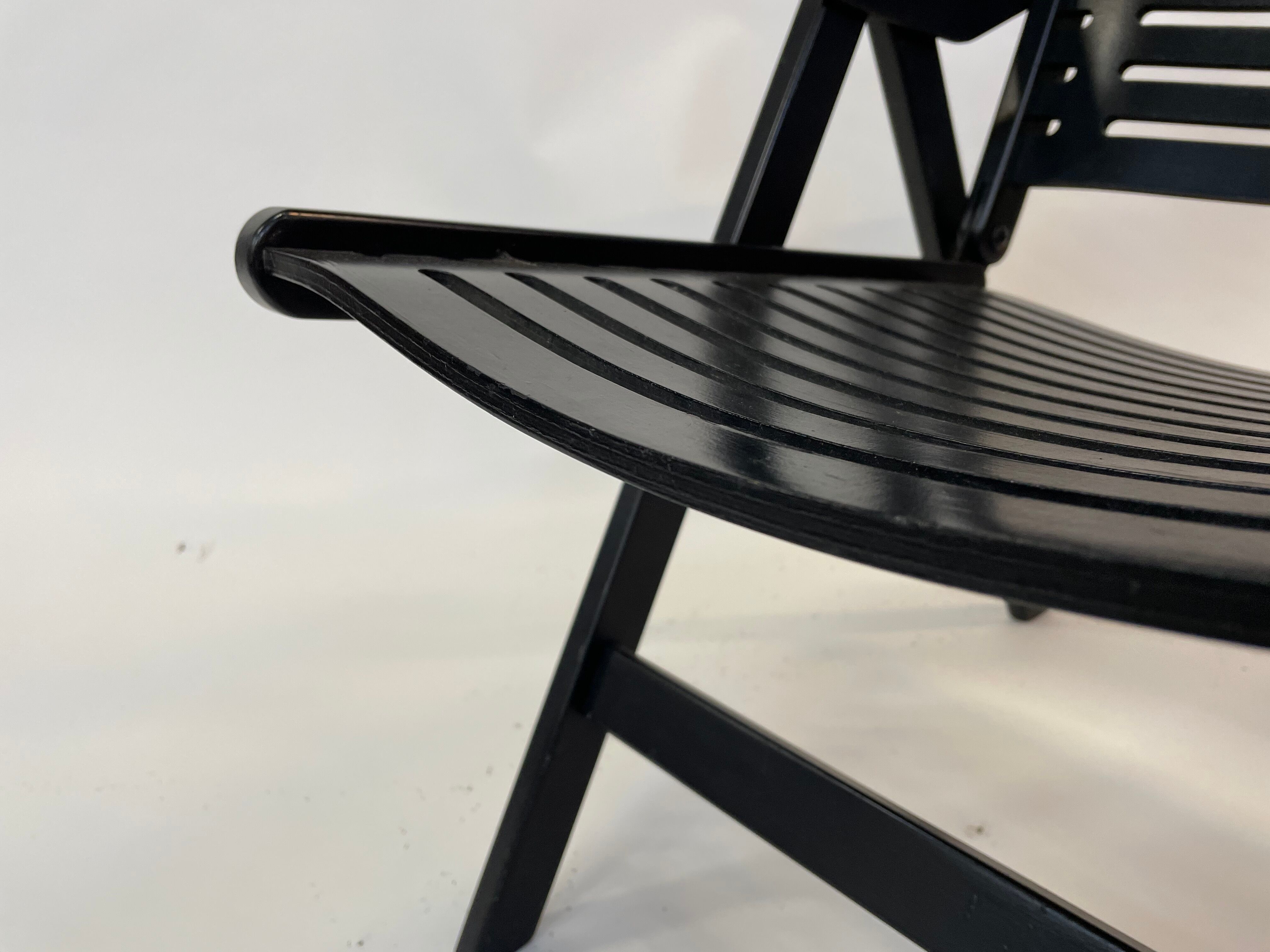 Niko Kralj Slovenian Rex Plywood Folding Chair for Stol 1950s in Black