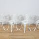 Art Nouveau Aluminum Garden Chairs, 1950s, United Knigdom, Set of 5