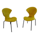 Paire de chaises de Geneviève Dangles & Christian Defrance 1950