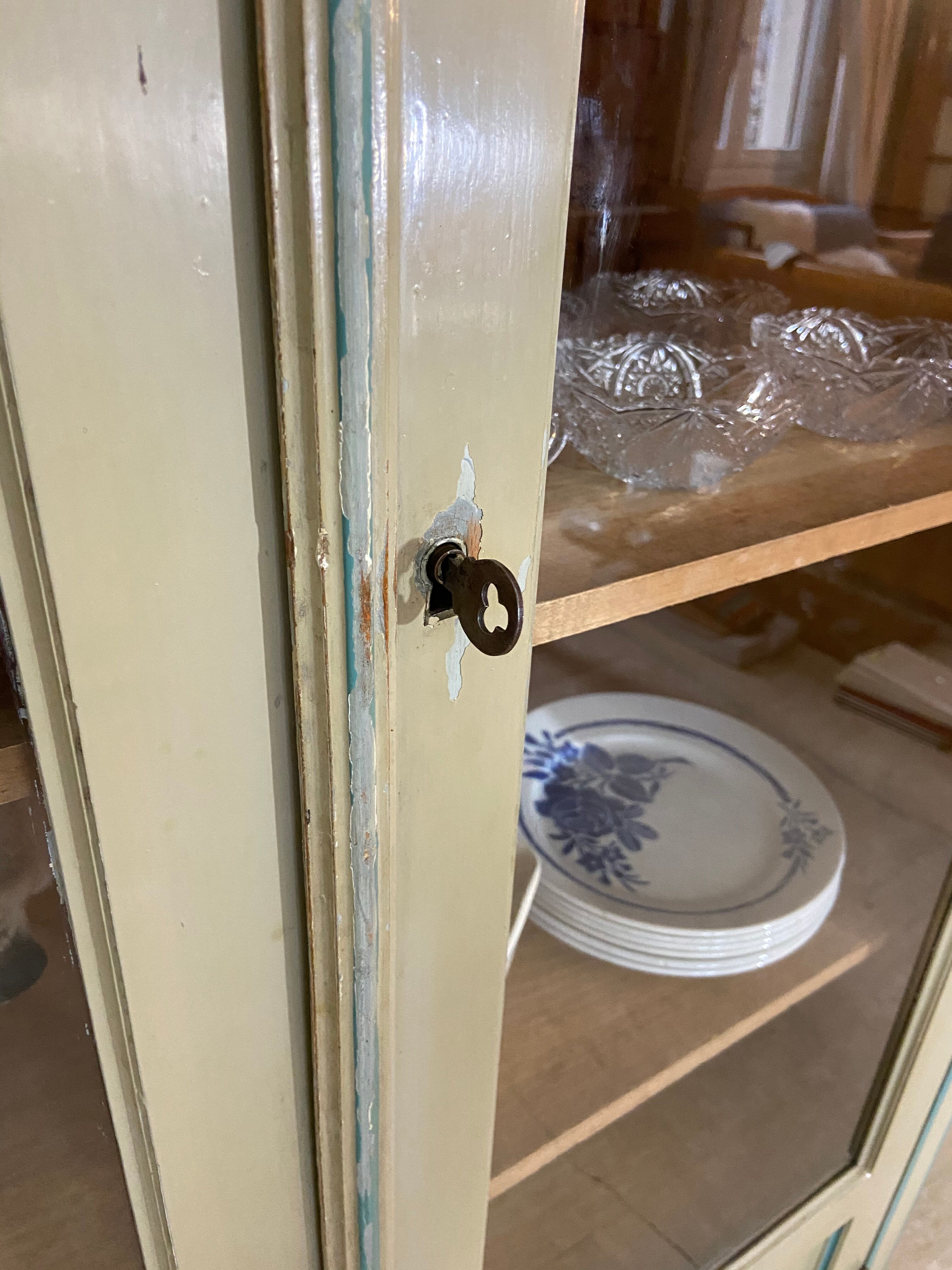 Glass-glazed Parisian wardrobe 1950