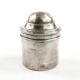 Eclectic pill box, silver-plated brass, Bronowski, Poland, 19th century
