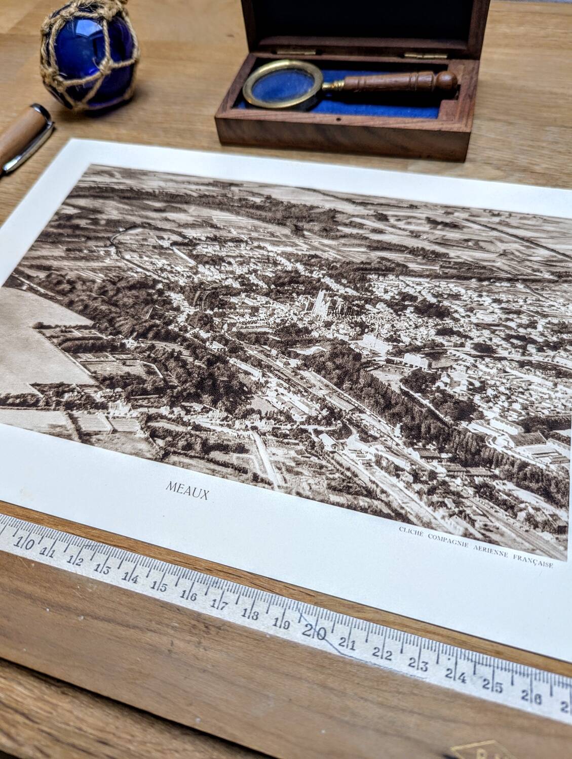 Meaux, photo plate printed in 1934.