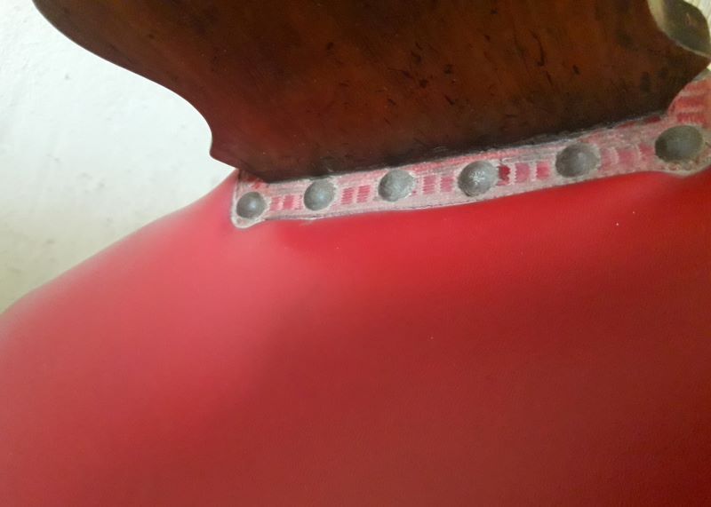 19th century solid walnut office chair