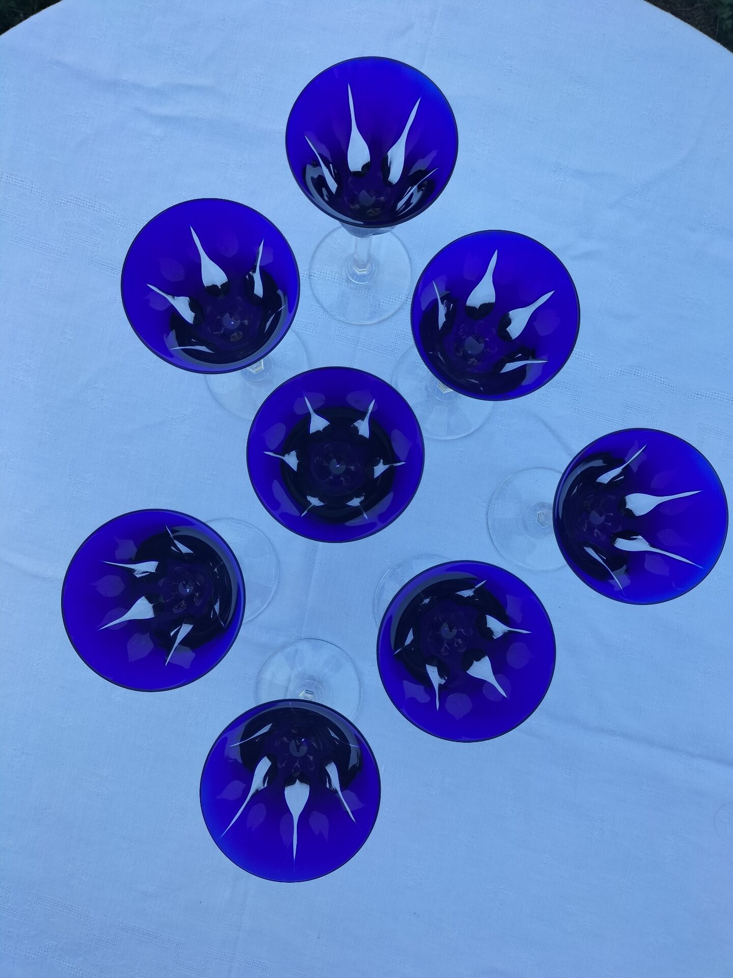 Cobalt glasses Saint Louis