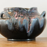 Vase en grés de Puisaye, signé Alfred Lebret