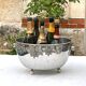 Vintage Italian Silver-Coloured Champagne Bath on Ball Feet