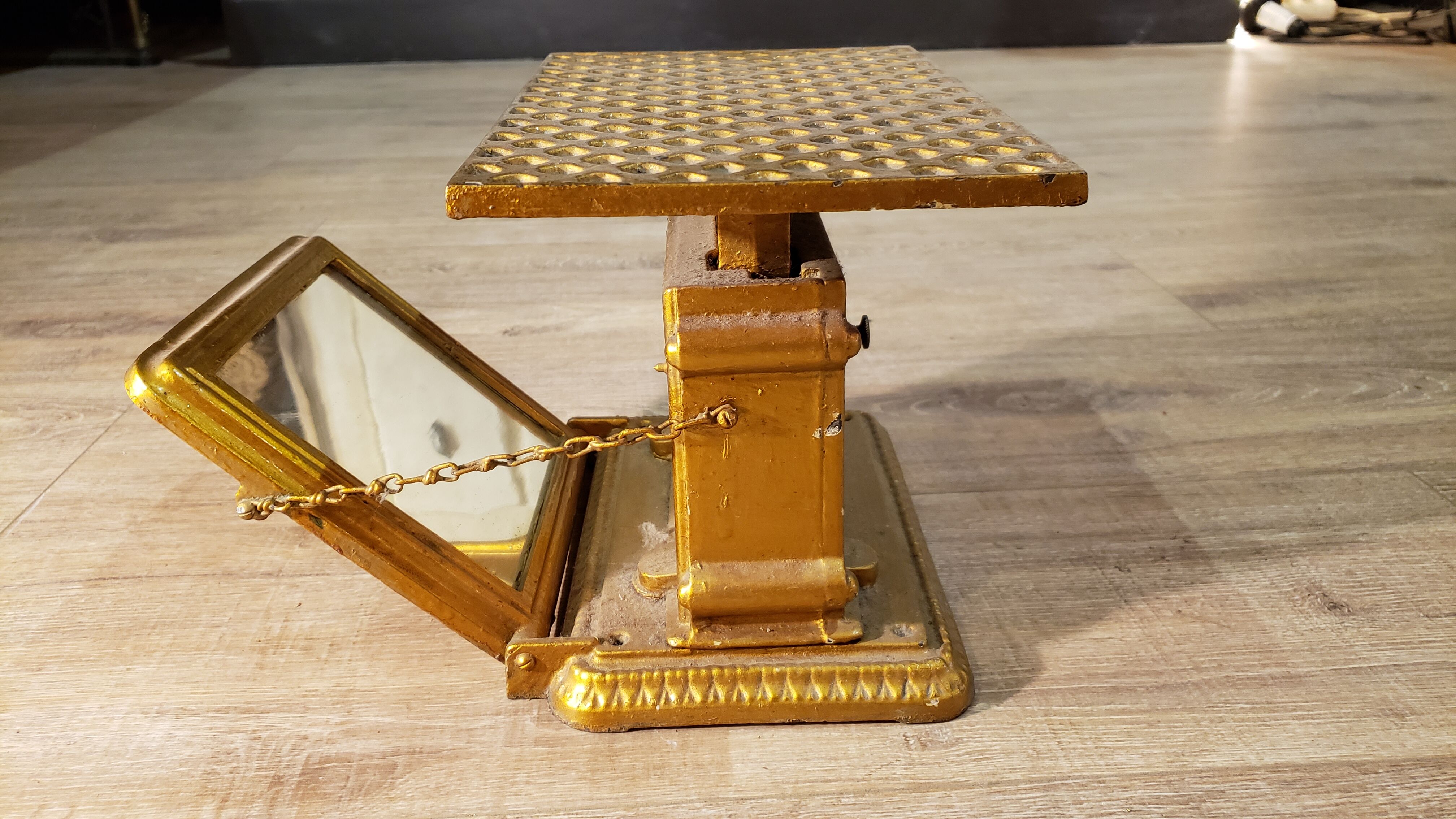 Pharmacy person weighs