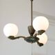 Art Deco French Brass Figural Chandelier, 1930