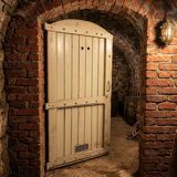 Solid oak door from the 19th century.