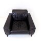 Fauteuil lounge en cuir Matteo Grassi Korium KM 3/1 par Tito Agnoli, 1980
