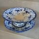 2 antique compotiers in Creil and Montereau ironstone.