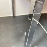Scandinavian teak coffee table vintage chrome legs 1960