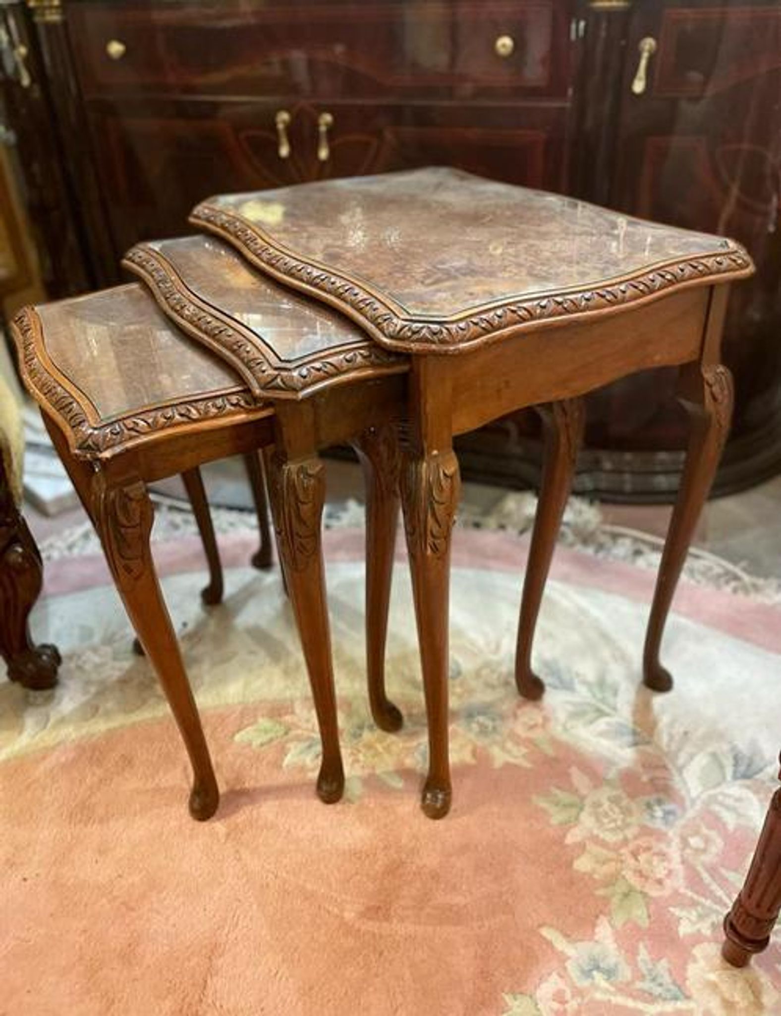Lot de 3 tables gigognes