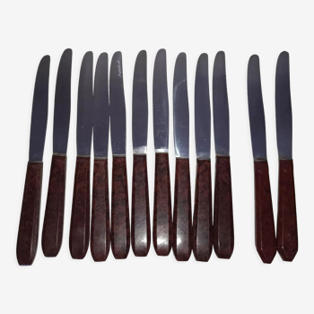 12 couteaux années 40 bakélite