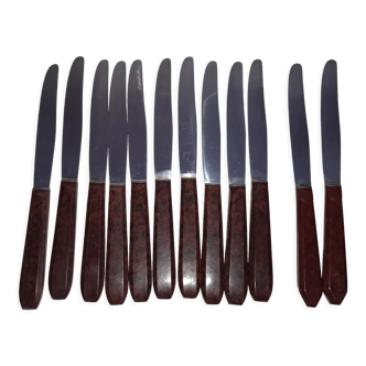 12 knives 40s Bakelite