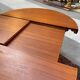 Baumann round teak table, vintage 1970s, Roche Bobois