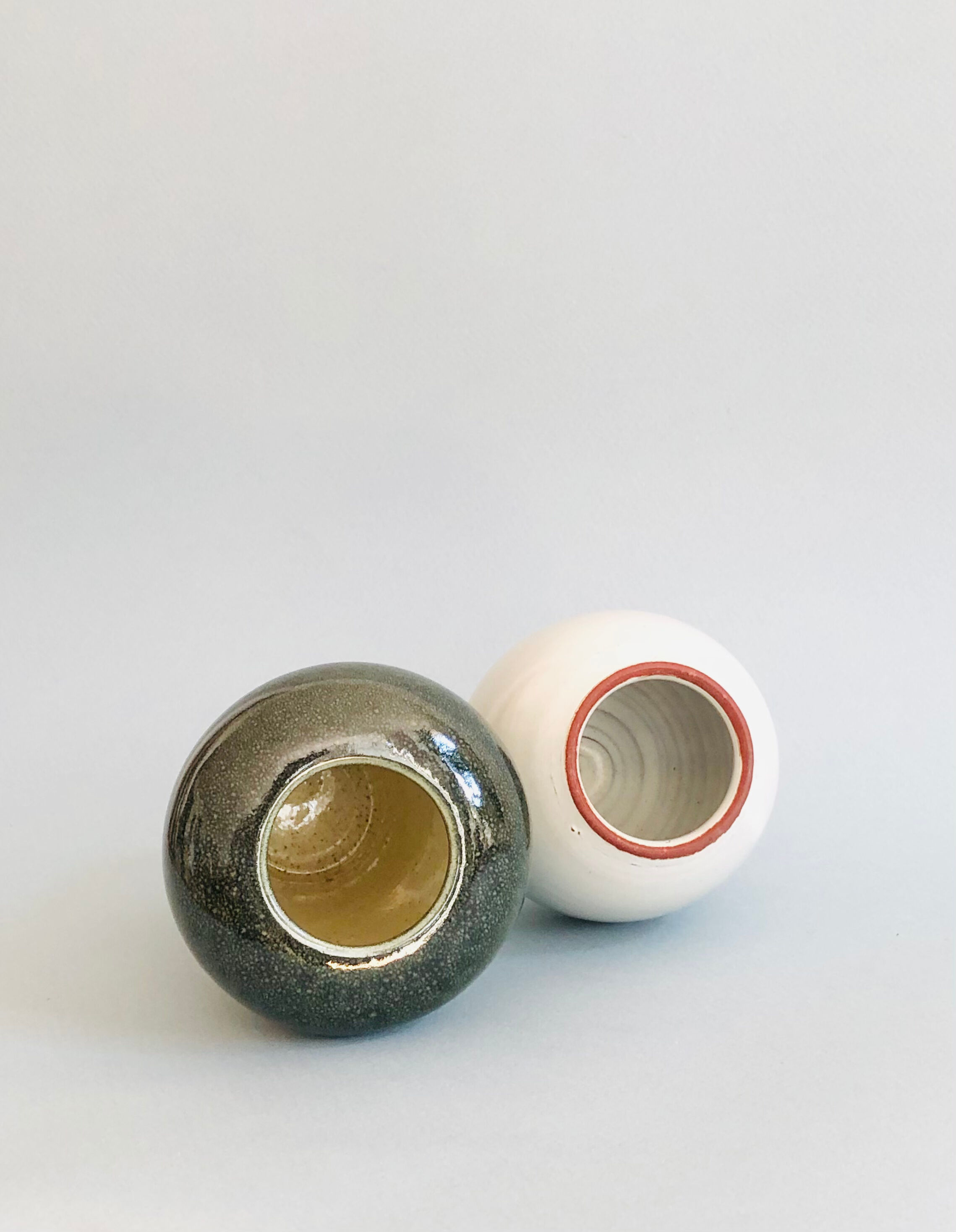 Duo of Dutch ceramic vases