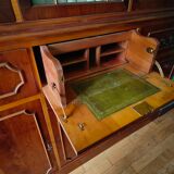 Large glazed bookcase classic English style mahogany
