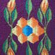 Tapis Oltenian floral, tissé à la main, Roumanie