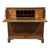 Commode secrétaire anglaise 19ème en acajou