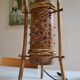 Lampe vintage tripode en bambou