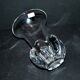 Vase design moderniste en cristal de Vannes Le Châtel