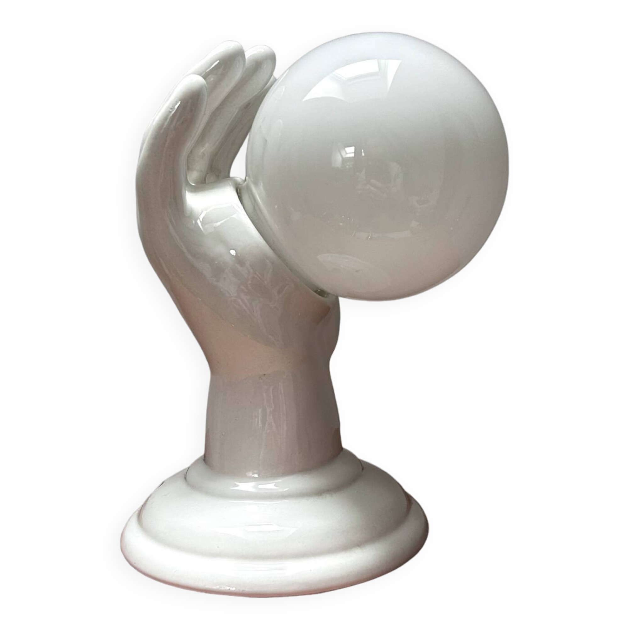 Ceramic hand wall light