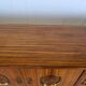 1960s sideboard with decorated doors in wood and brass