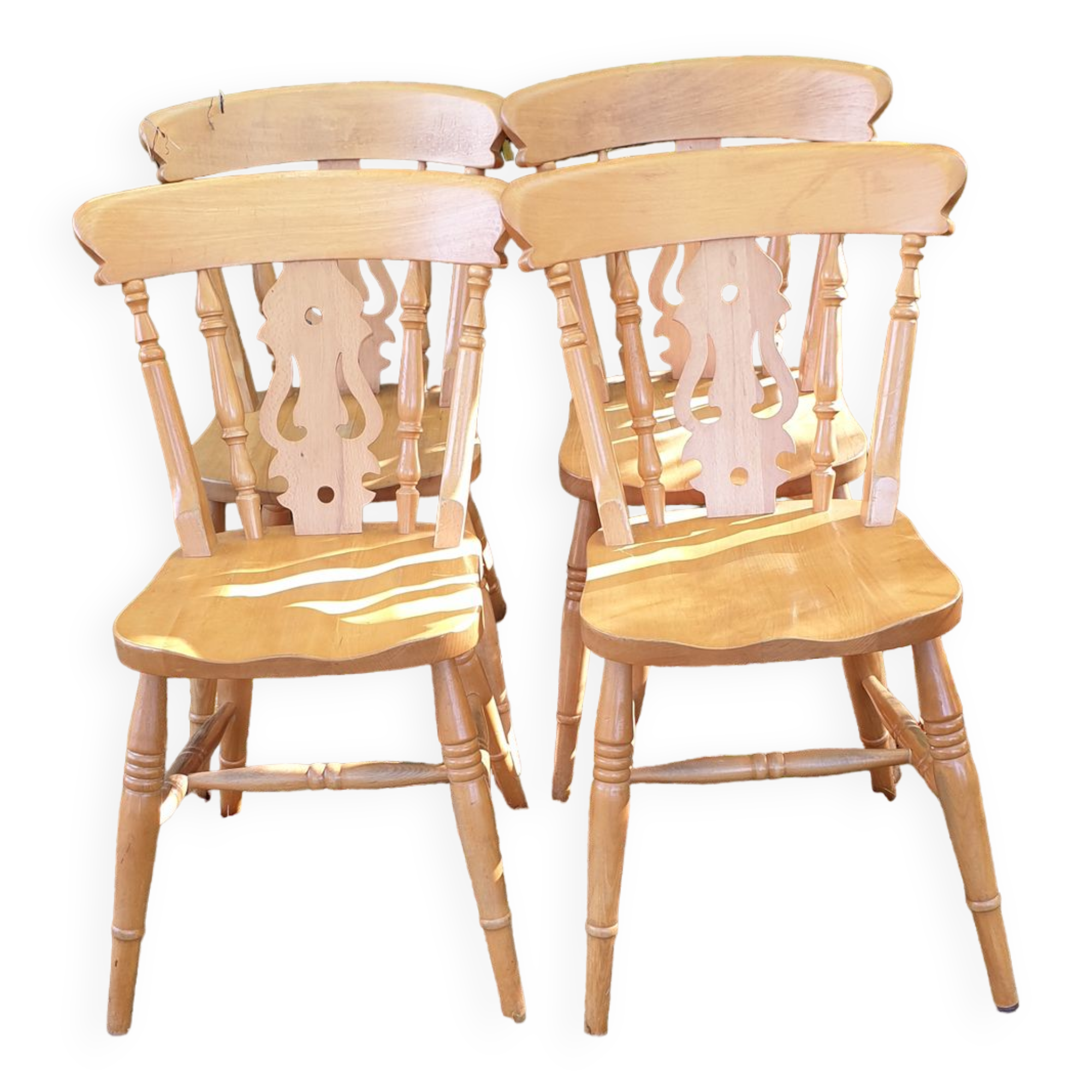 4 chaises western