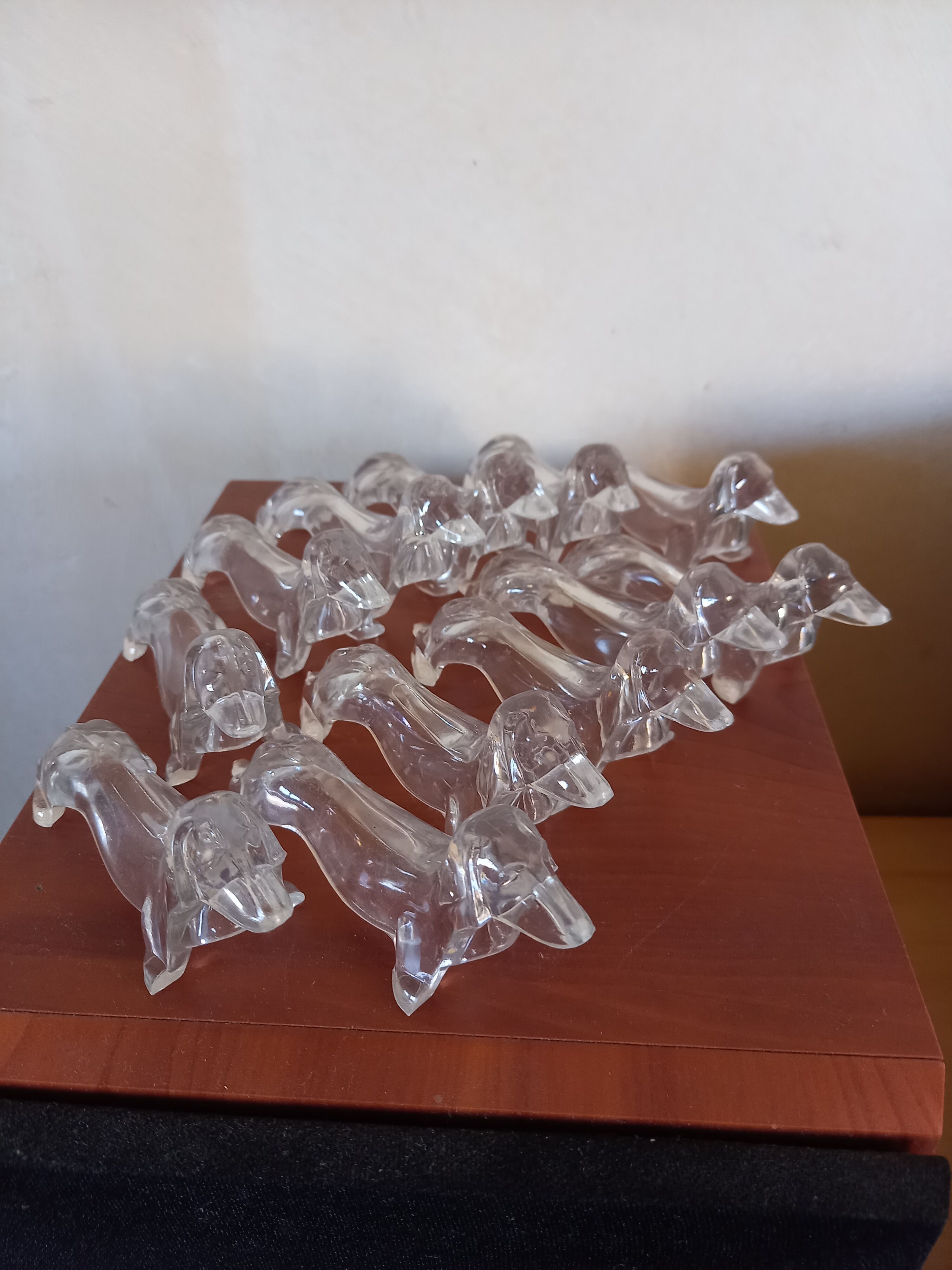 Lot 12 knife holders dogs dachshunds vintage