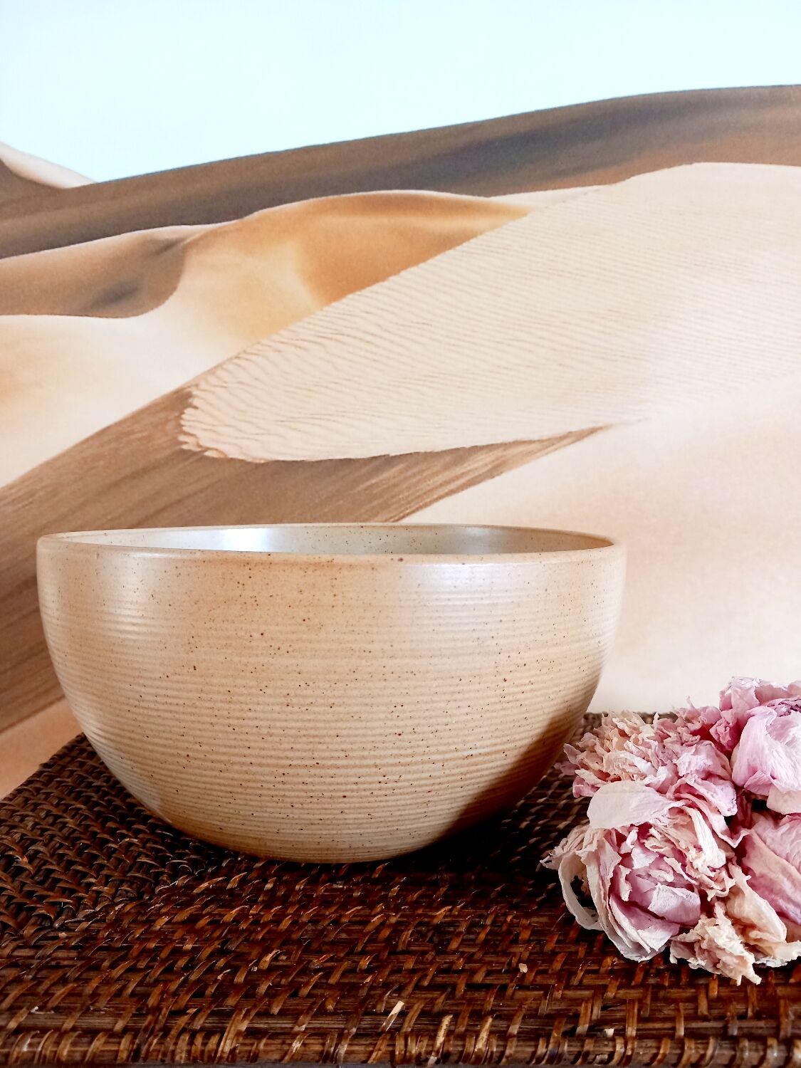 Sandstone salad bowl Village of France