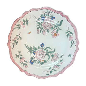 Malicorne earthenware plate