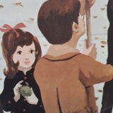 Map displays school lesson fall vintage 1967