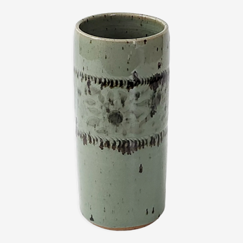 Vase rouleau vintage 1970 céramique