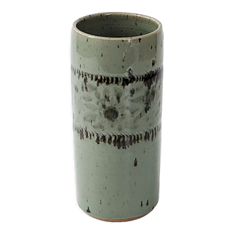 Vase rouleau vintage 1970 céramique