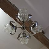 Helena Tynell bubble molded glass chandelier