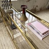 Brass shelf 1970 Belgo Chrom regency