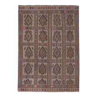 Vintage Turkish rug from Oushak, hand-woven 161x226 cm