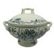 soup tureen Badonviller Théophile Fenal jasmine and butterflies decor