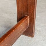 Table basse brutaliste, design hollandais, années 1970