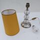 Art deco lamp in chrome metal and glass ball