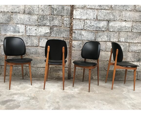 Set of 4 chairs model Pegasus edited by Baumann - 60s | Selency