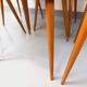 Set of 6 vintage Baumann Essor chairs in beech wood and skai