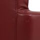 Ensemble vintage de 6 fauteuils rouges en simili cuir de haute qualité